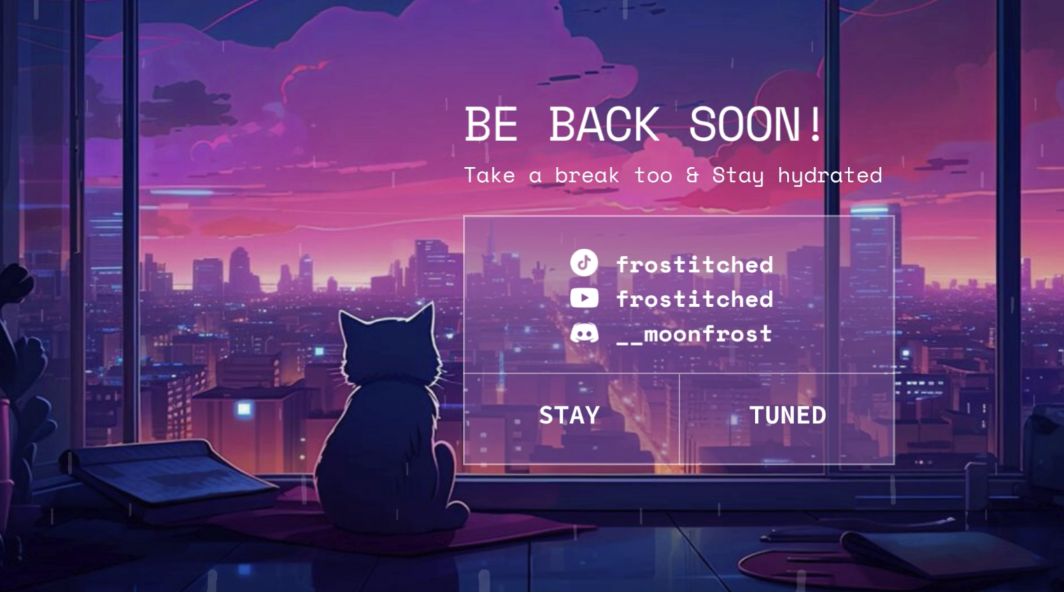 be back soon